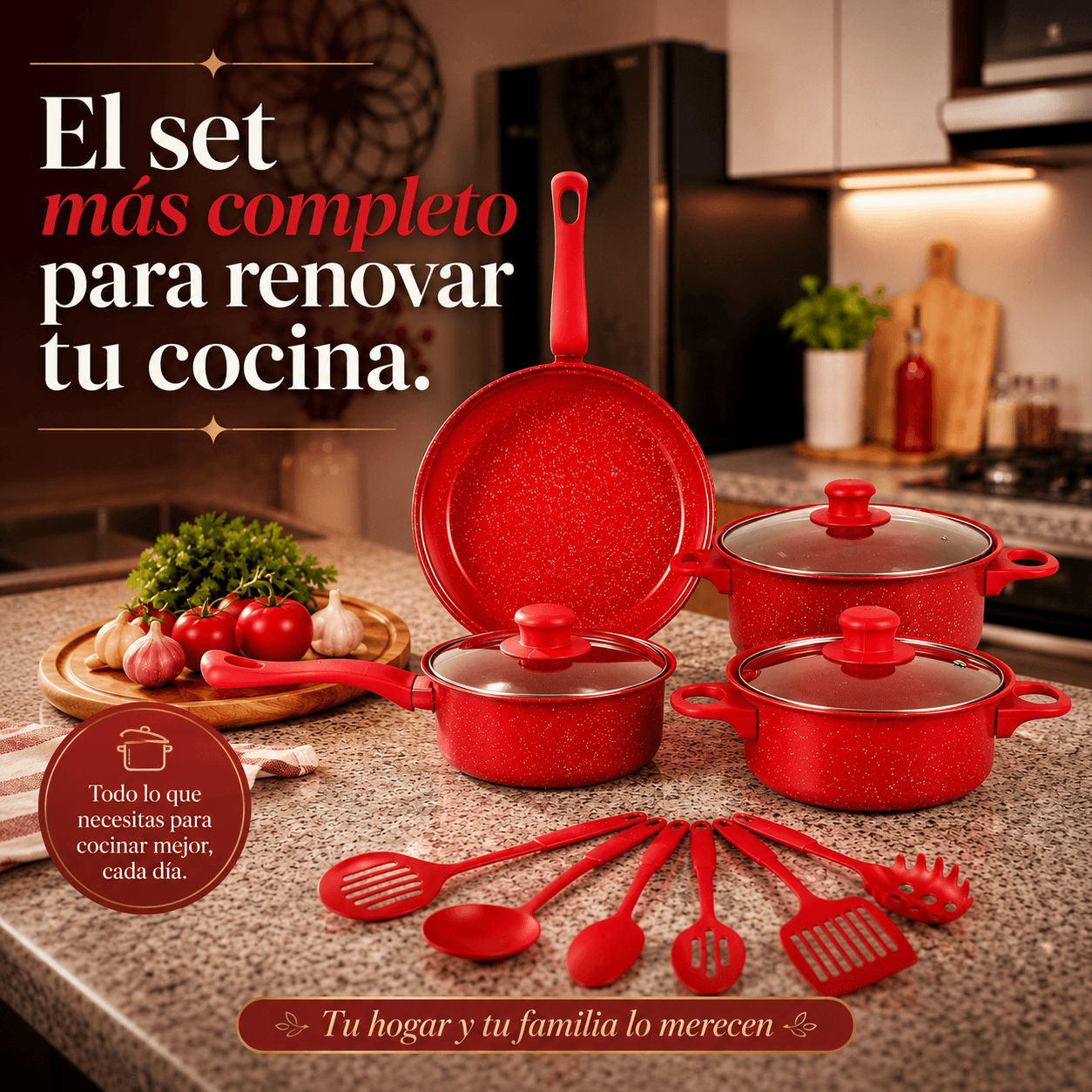 Set De Ollas De Colores x13 Piezas – Antiadherente